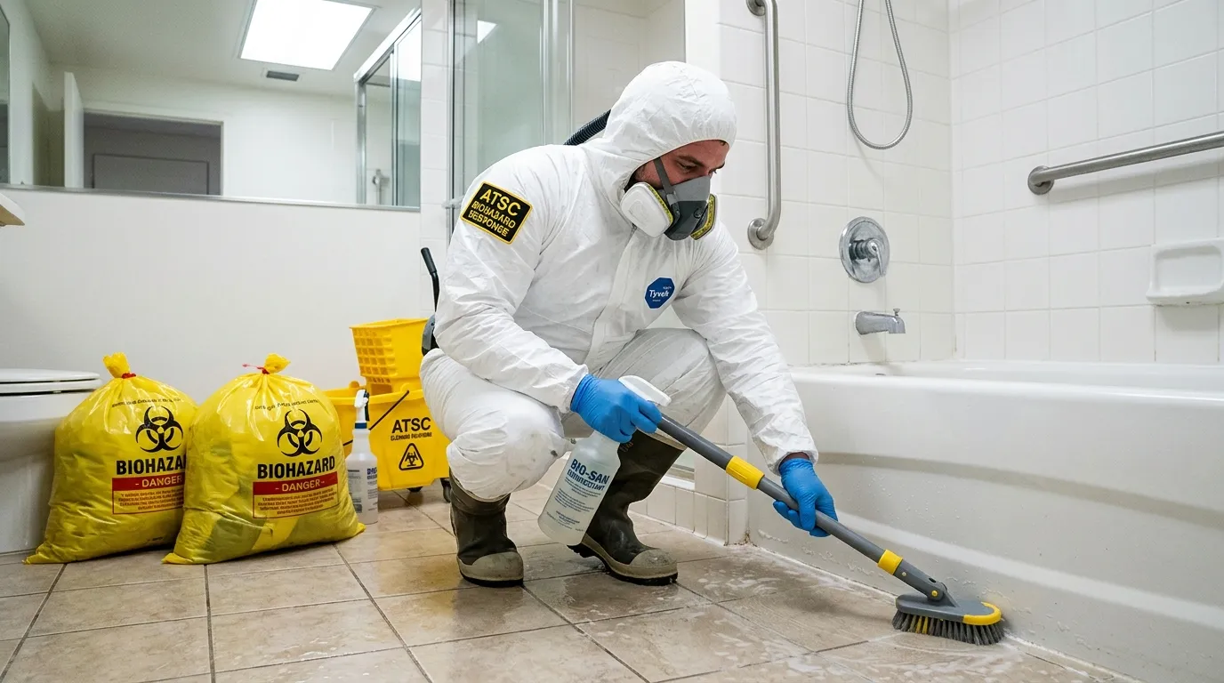 Decontamination equipment deployed for Blood Cleanup in North Ridgeville